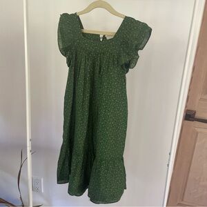 DOEN girls dress with flower patterns